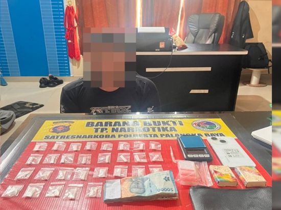 Polisi Dapati 29 Paket Sabu dalam Dompet, Usai Intai  Warga Palangka Raya