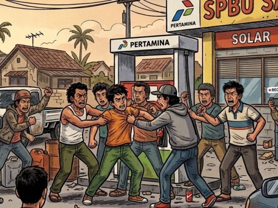 Keributan di SPBU Samuda Viral, Masyarakat Desak Penertiban
