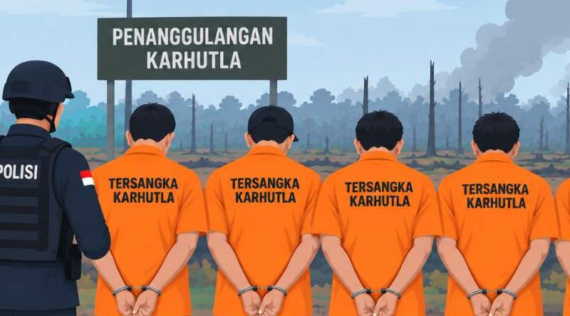 Usut Karhutla Kalteng, Polda Tetapkan 27 Tersangka dan Sidik 7 Korporasi