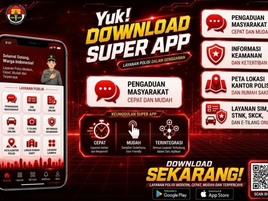 Ingin Layanan Polisi Lebih Mudah? Polda Kalteng Ajak Warga Unduh Super App