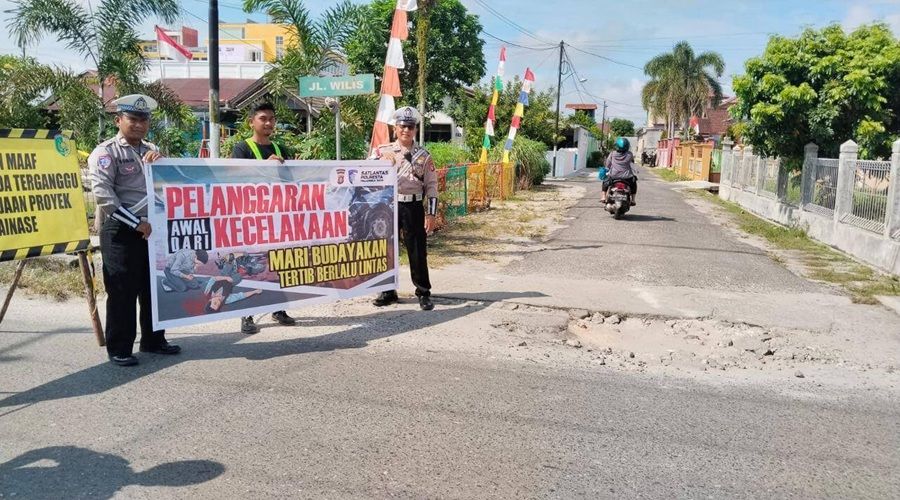 Header Satlantas Polresta Palangka Raya Gencarkan Edukasi Keselamatan Berlalu Lintas