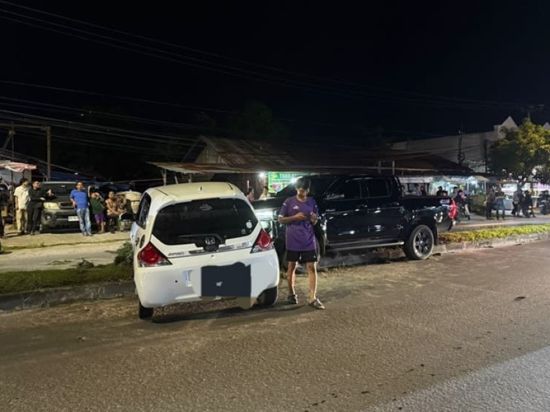 Mobil Dinas Terlibat Laka Ganda di Palangka Raya  , Diduga Dipicu Aksi Saling Salip