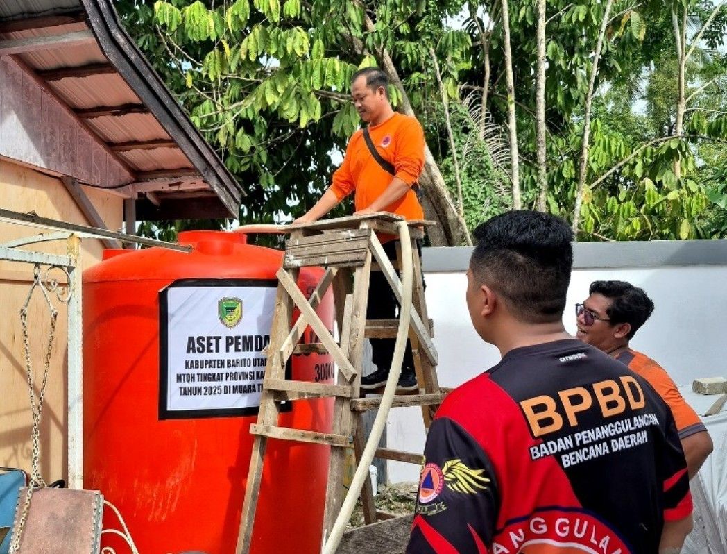 Header BPBD Barito Utara Pastikan Suplai Air Bersih untuk Kafilah MTQH XXXIII