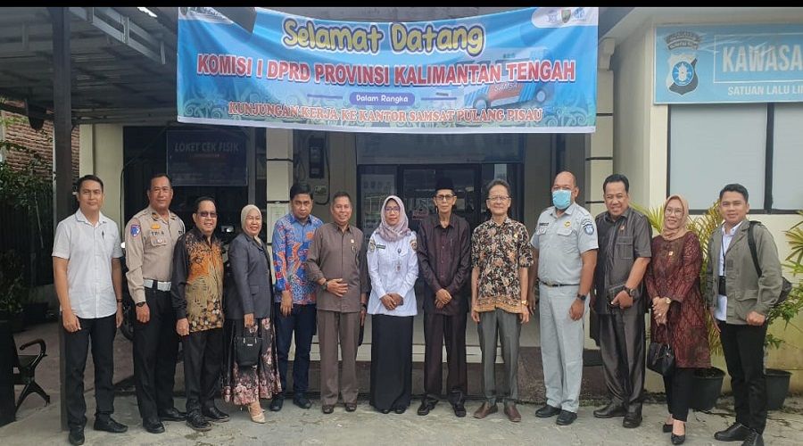 Header Komisi I DPRD Kalteng Tinjau Kinerja Samsat Pulang Pisau