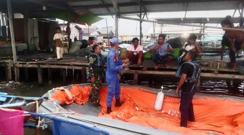 Nelayan Temukan Perahu Penyelamat Diduga Milik KM. Virgo transport 8 Di Perairan Laut Muara Jelai Sukamara