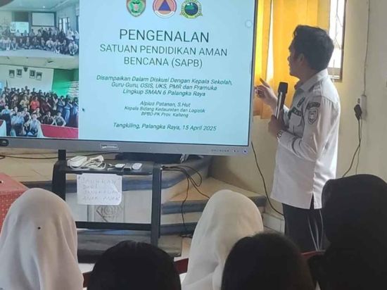 BPBD Kalteng Gelar Sosialisasi SPAB di SMAN 6 Palangka Raya dan SMAN 2 Kahayan Tengah