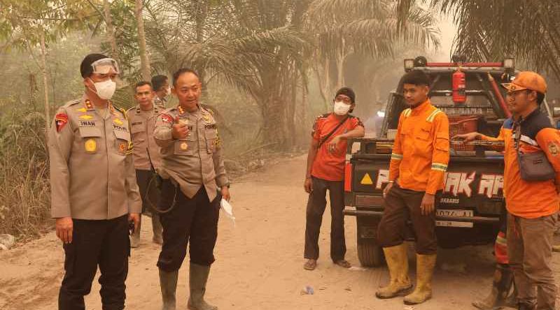 Kapolda Kalteng Minta Hotspot segera Ditangani, Cek Sumur Bor dan X-Fire di Mahir Mahar