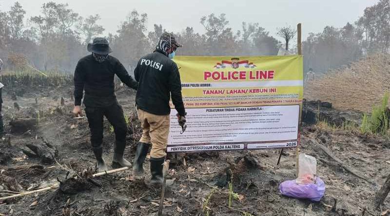 Polda Kalteng Sidik Kasus Karhutla Korporasi di Kotim, 25 Orang Tersangka