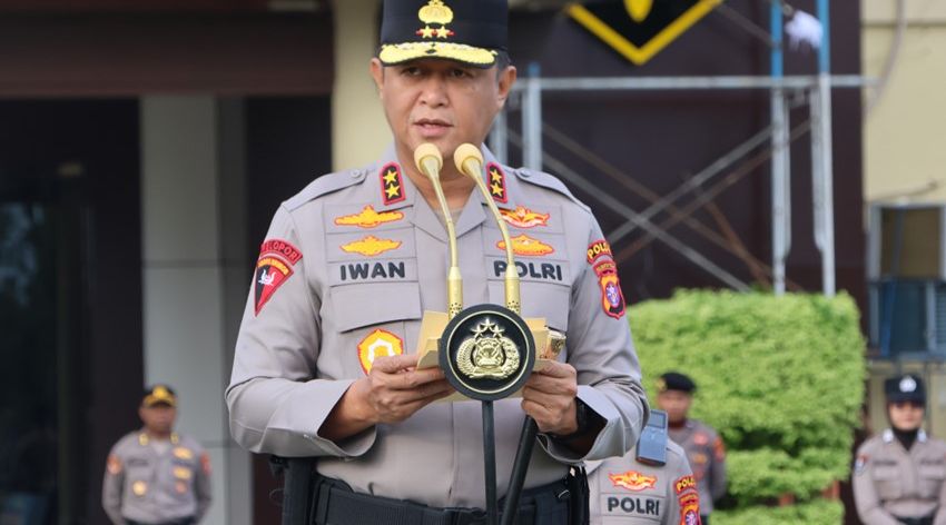 Pimpin Apel Pagi, Kapolda Kalteng Apresiasi Pengamanan May Day, Ingatkan Personel Jangan Cepat Puas