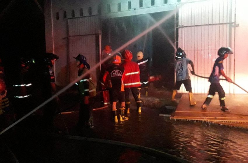 Header Gudang Genset Lippo Plaza Palangka Raya Terbakar