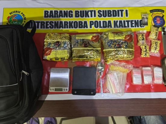 Polda Kalteng Ungkap Peredaran 3 Kg Sabu dan 400 Butir Ekstasi Di Palangka Raya