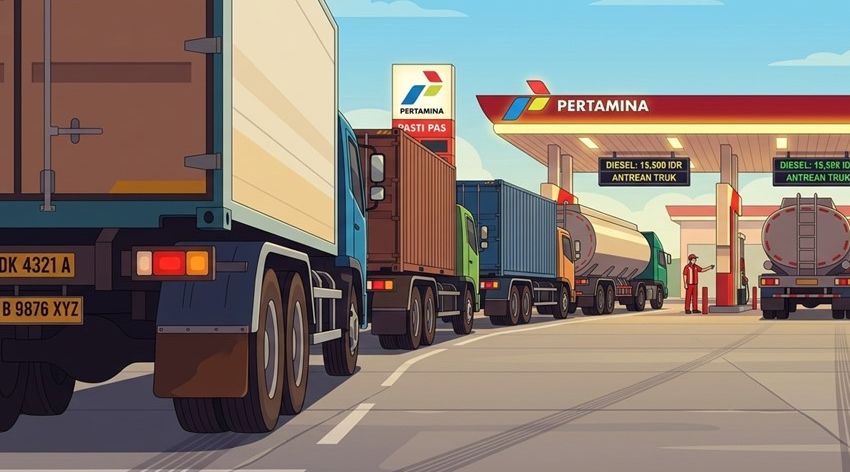Sulit Dapatkan Solar, Sopir Truk di Sampit Keluhkan Antrean Mengular di SPBU 