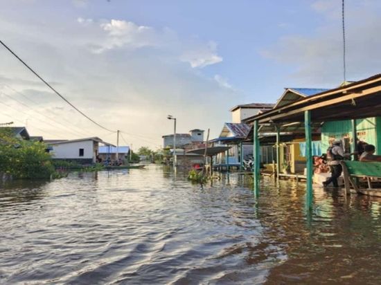 Empat RT di Desa Hanjalipan Terendam Banjir, Aktivitas Warga Lumpuh