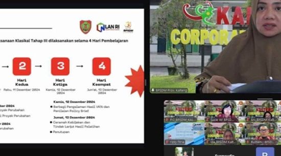 BPSDM Kalteng dan LAN RI Gelar Rapat Persiapan PKN Klasikal Tahap III