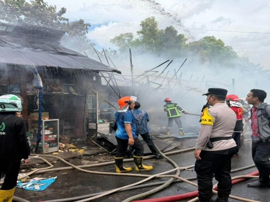 Polisi Selidik Penyebab Kebakaran Warung di Jalan Christopel Mihing Ludes