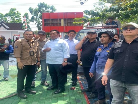 Meski Terbakar, Pelayanan DPMPTSP Kalteng Tetap Berjalan, Dokumen Penting Dipastikan Aman