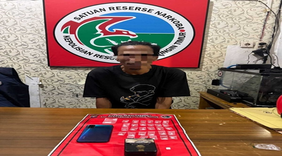 Header Satresnarkoba Kotim Tangkap Pengedar, Sita 30 Paket Sabu