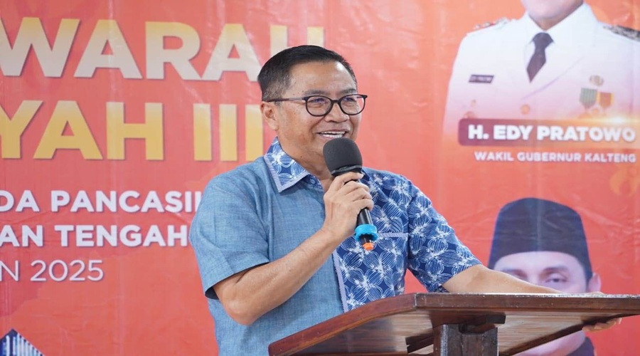 Header Plt. Sekda Kalteng Resmikan Pembukaan Muswil III Sapma Pemuda Pancasila